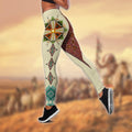 Native American 3D All Over Printed Legging + Hollow Tank