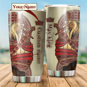 May King Lion Custom Name Tumbler