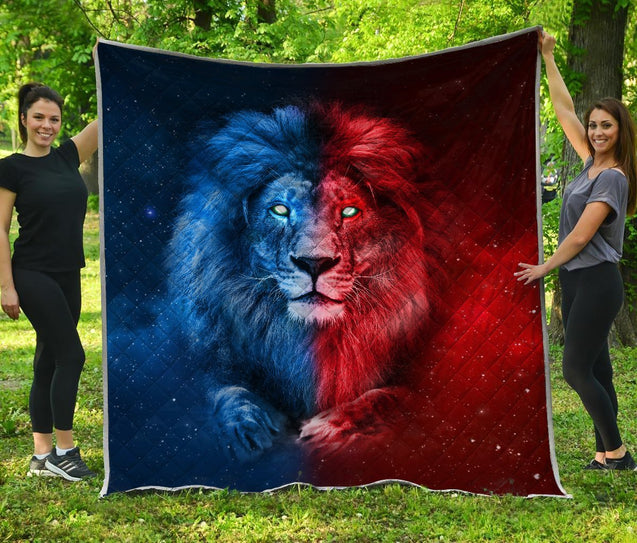 Lion 3D All Over Printed Quilt