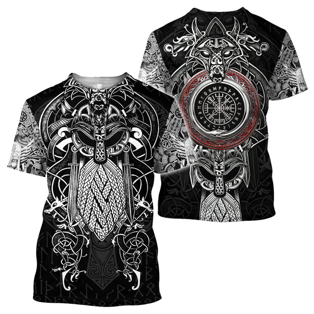 Viking Odin Tattoo 3D All Over Printed Unisex Shirts