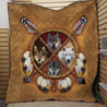 Wolf Native American 3D Full Printing Soft and Warm Quilt