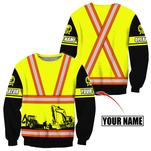 Customize Name Heavy Equipment Operator 3D All Over Printed Unisex Shirt