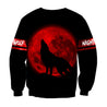 Wolf in Blood Moon 3D All Over Printed Shirt for Men and Women