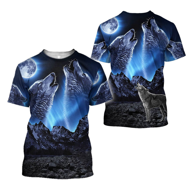 Wolf 3D All Over Printed Unisex Shirt