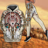 Love Wolf Native American 3D All Over Printed Shirts for Women