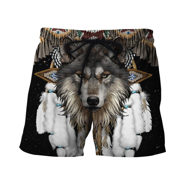 Wolf Native American 3D All Over Printed Unisex Shirt