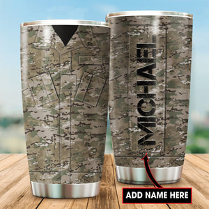 Customize Name United States Army Tumbler