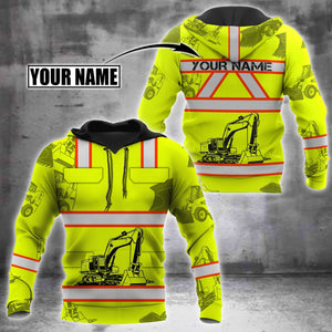 Customize Name Heavy Equipment Operator 3D All Over Printed Unisex Shirt