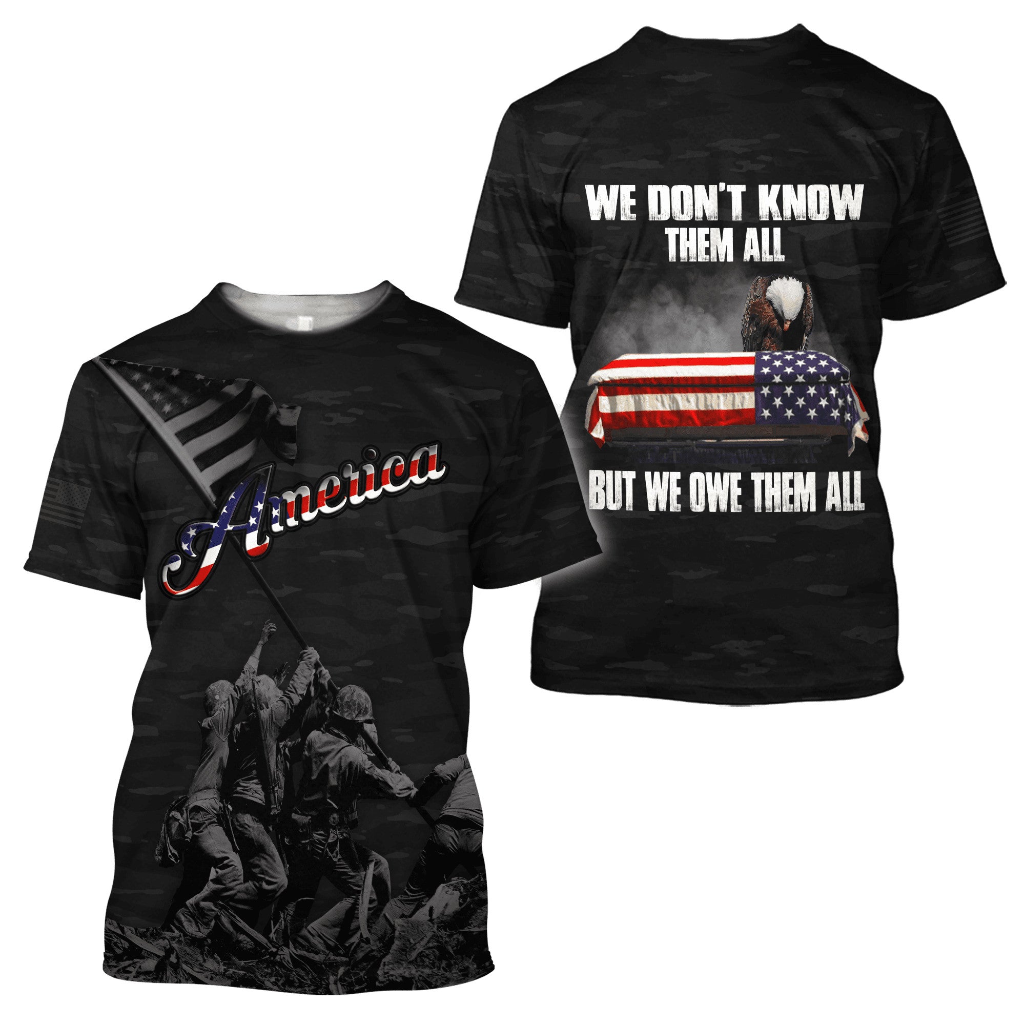 American 3D All Over Printed Unisex Shirts