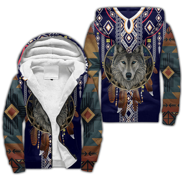 Wolf Native American 3D All Over Printed Unisex Shirts No 07