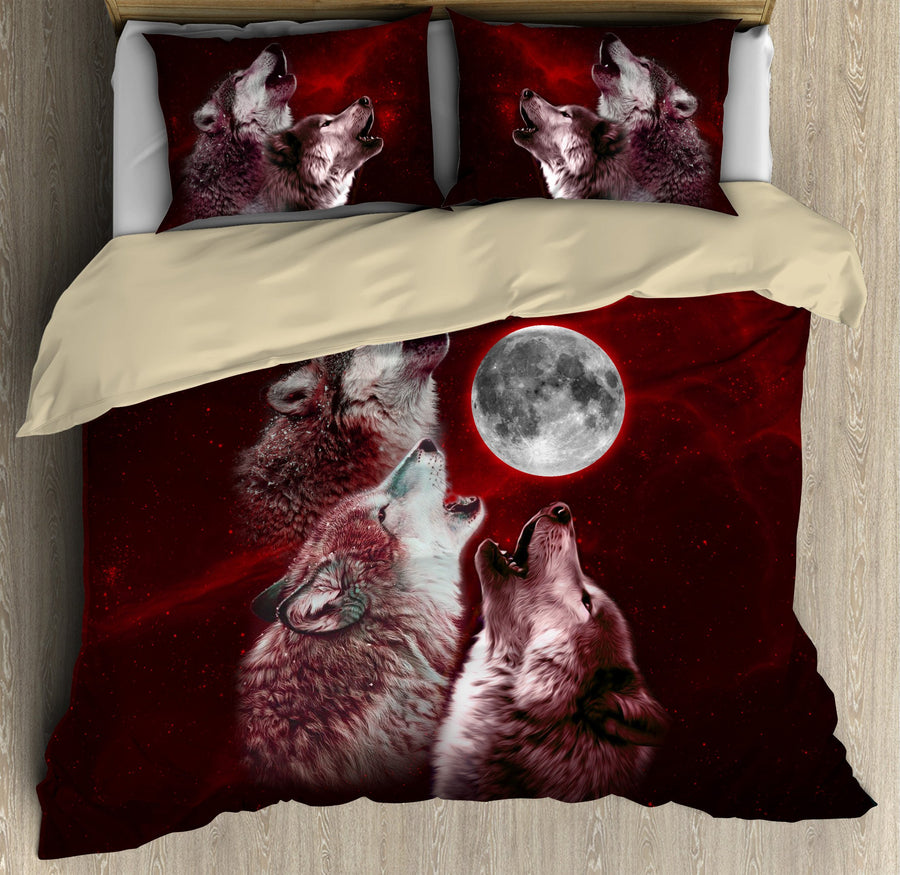 Wolf 3D All Over Printed Bedding Set