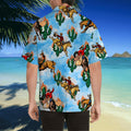 Wildlife Cowboy Blue Shirts JJW29072002S-TQH-Apparel-TQH-Hawaiian shirt-S-Vibe Cosy™