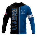 US Veteran Air Force 3D All Over Printed Unisex Shirts