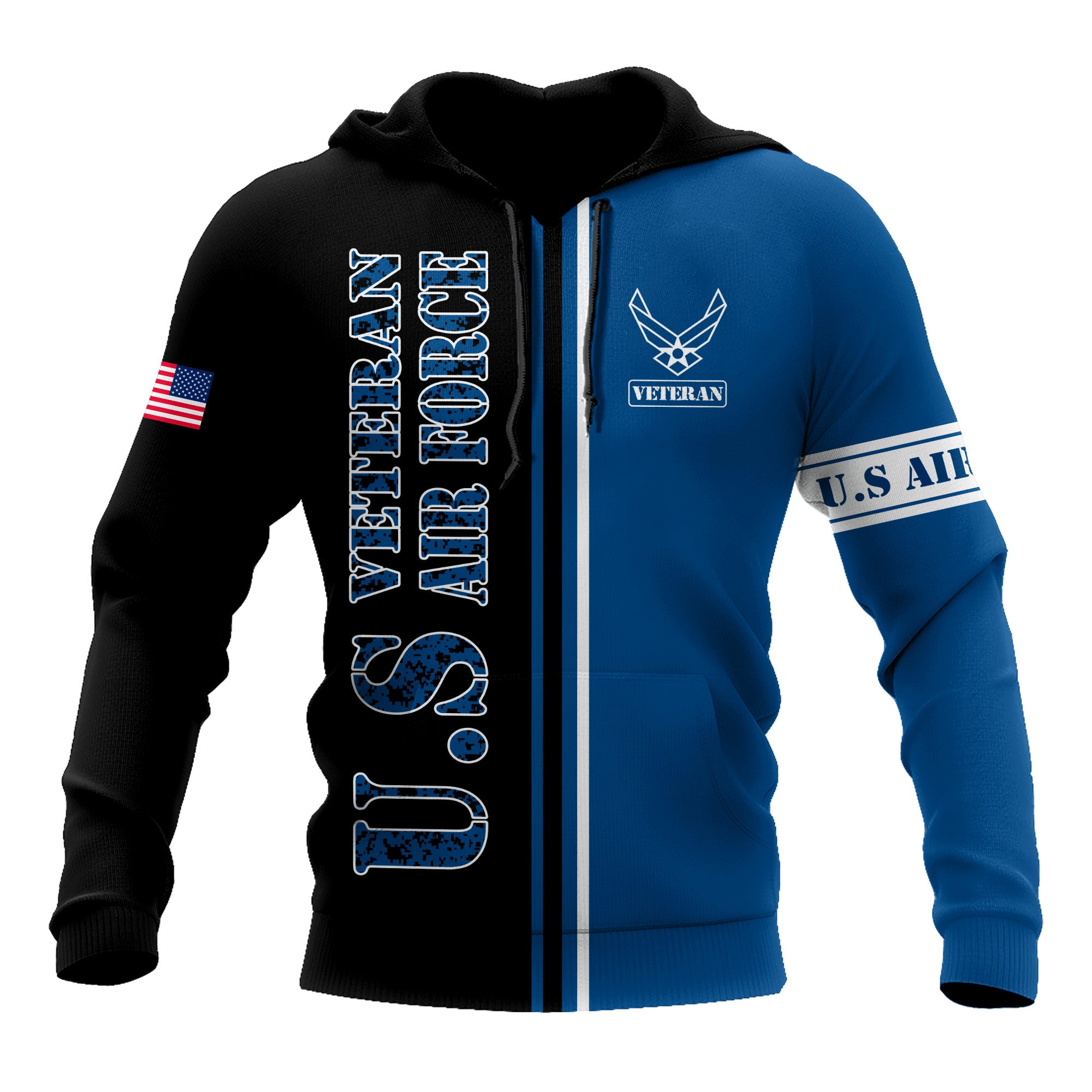 US Veteran Air Force 3D All Over Printed Unisex Shirts