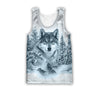 Wolf Native American  3D All Over Printed Unisex Shirts