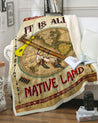 Native American 3D All Over Printed Blanket