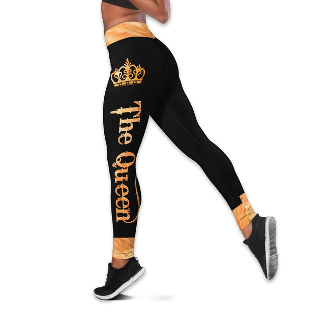 Customize Name Queen Lion Combo Hoodie + Legging