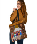 Native American 3D Printed Canvas Tote Bag