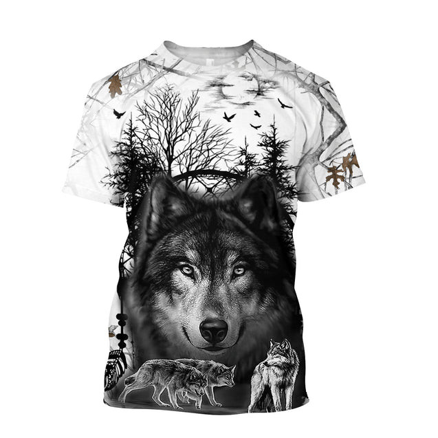 Wolf 3D All Over Printed Unisex Shirts No 06