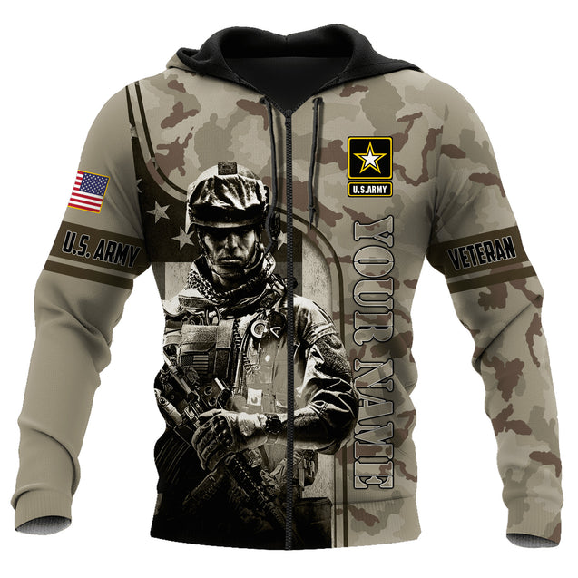 Customized Name US Army 3D All Over Printed Unisex Shirts