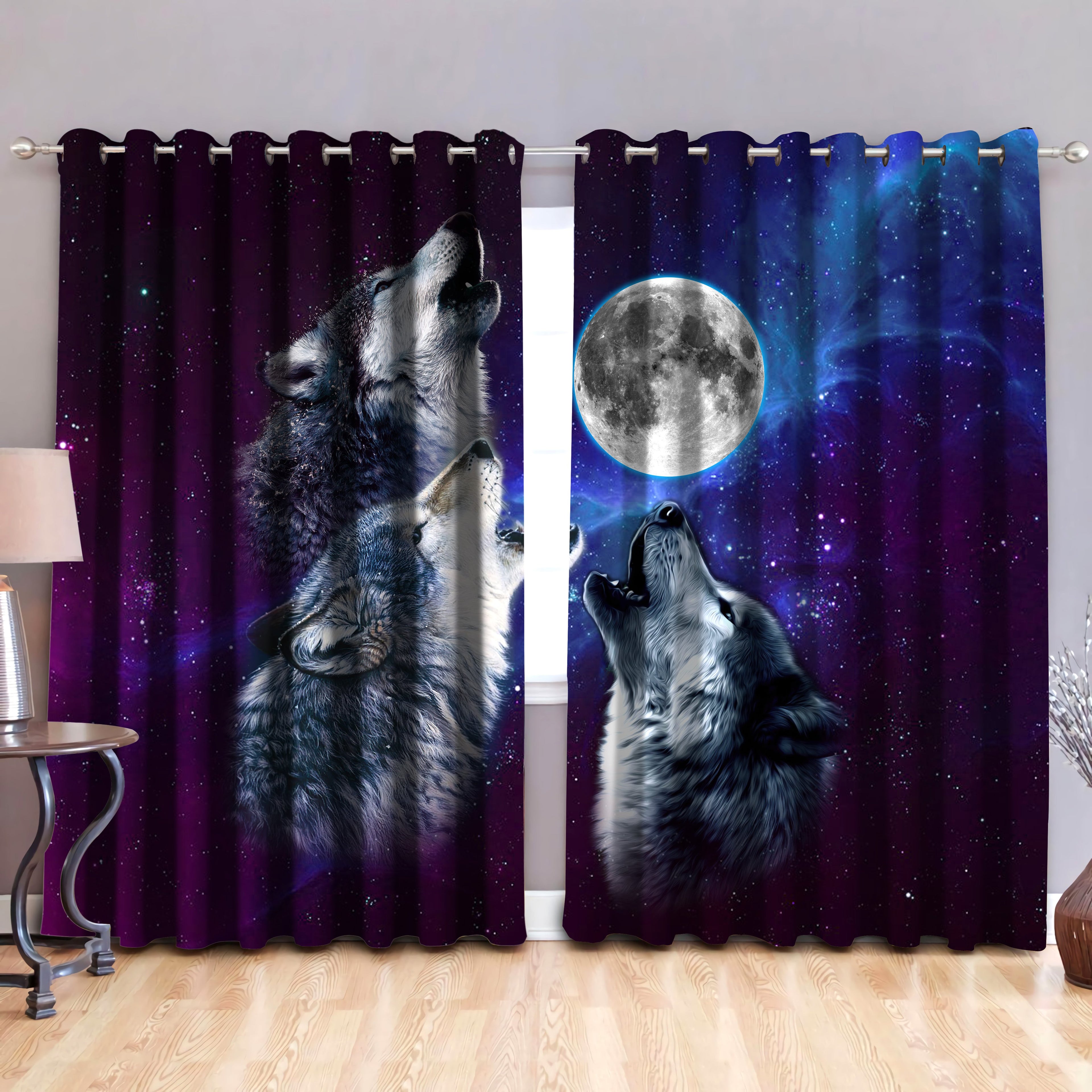 Wolf Window Curtains