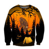 Beautiful All Over Printed Halloween Camping Big Foot Hoodie DQB08172002-MEI