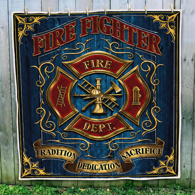 Great Symbol Firefighter Quilt Blanket DQB08222002-TQH