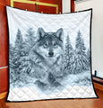 Wolf 3D Full Printing Soft and Warm Quilt