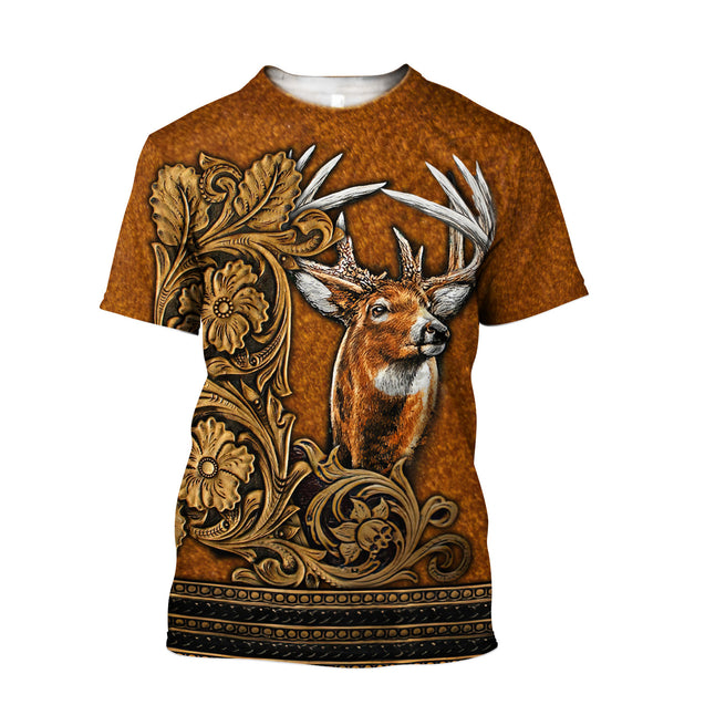 Love Deer 3D All Over Printed Shirts For Men And Woman