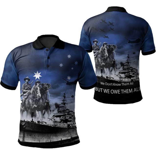 Premium Royal Navy Anzac Day 3D Printed Unisex Shirts TN