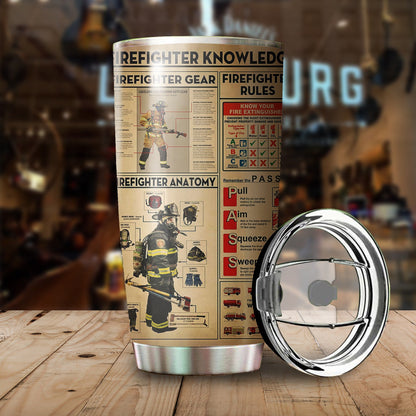 Firefighter Knowledge Stainless Steel Tumbler TA031806-TA-Vibe Cosy™