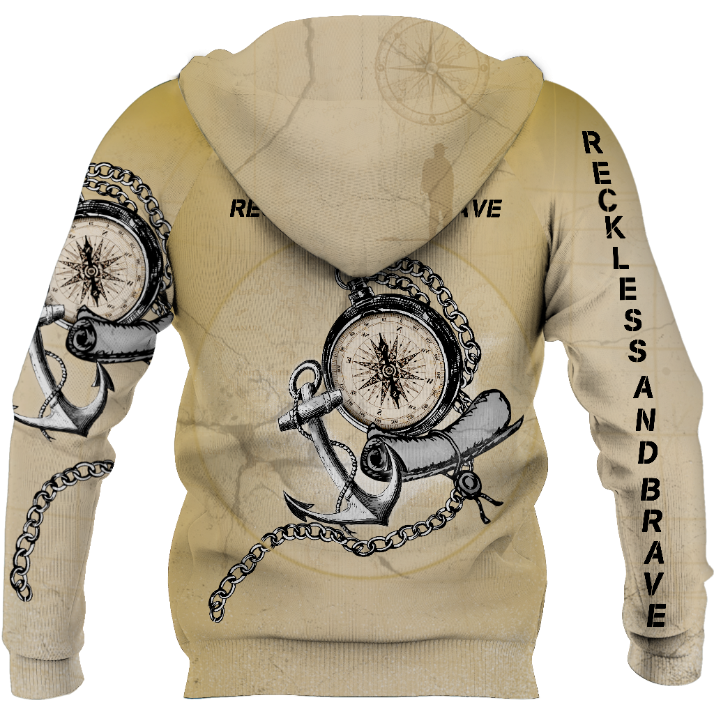 Reckless and Brave all over hoodie, shirts for men and women HC2301A - Amaze Style™-ALL OVER PRINT HOODIES