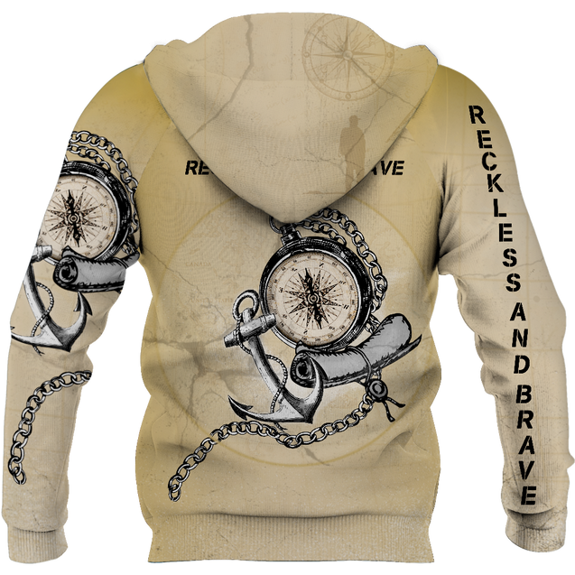 Reckless and Brave all over hoodie, shirts for men and women HC2301A - Amaze Style™-ALL OVER PRINT HOODIES