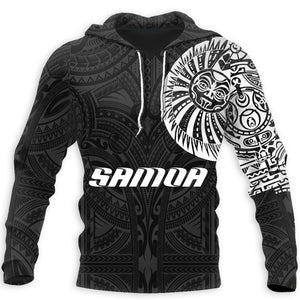 Samoa Tattoo Tiki Ancestors All Over Hoodie HC3601-Apparel-Huyencass-Hoodie-S-Vibe Cosy™