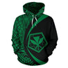 Kanaka Polynesian Tribal Hoodie - Circle Style Green Color - AH-ALL OVER PRINT HOODIES (P)-Phaethon-Hoodie-S-Vibe Cosy™