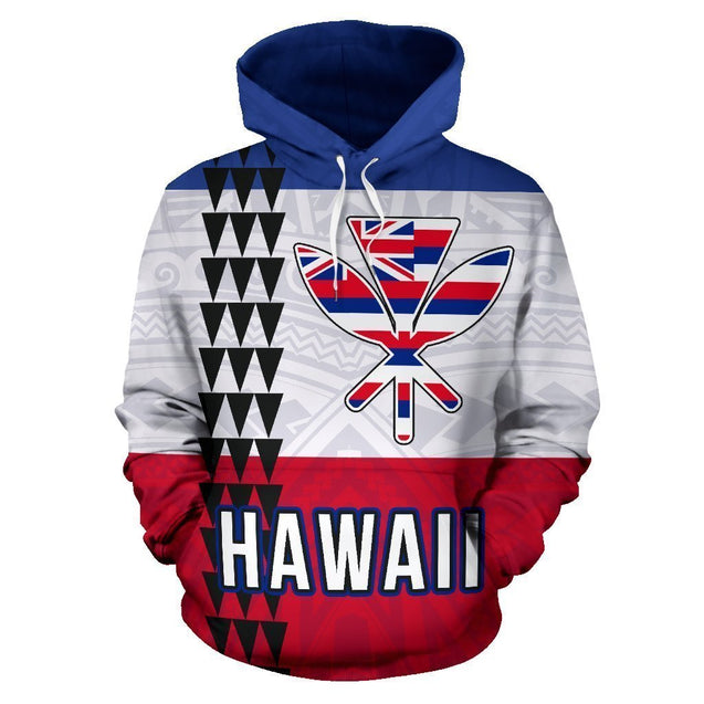 Hawaii Flag Polynesian Hoodie - Line Style - AH J1-ALL OVER PRINT HOODIES (P)-Phaethon-Hoodie-S-Vibe Cosy™