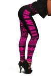 Hawaii Polynesian Leggings Pink - Fashion J1-LEGGINGS-Phaethon-Women's Leggings-S-Vibe Cosy™