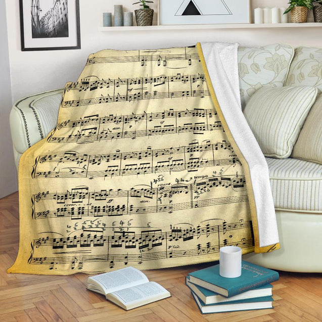 Vecchio Spartito - Coperta in Pile -Amaze Style™-placeholder-placeholder-Vibe Cosy™