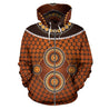 Round Aboriginal All Over ZIp-Up Hoodie-NNK1800-Apparel-PL8386-Zip-Up Hoodie-S-Vibe Cosy™