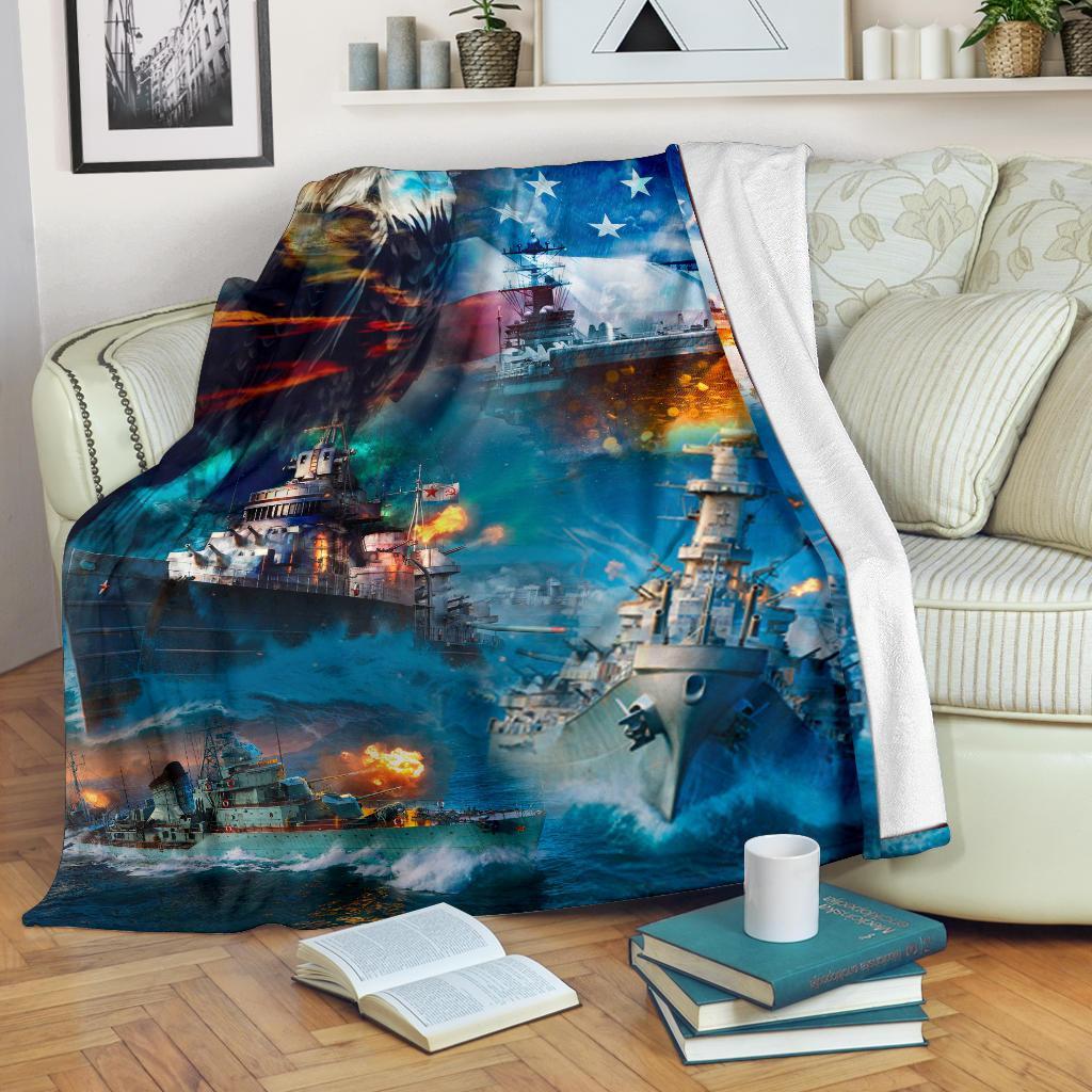 US Navy 3D All Over Printed Blanket