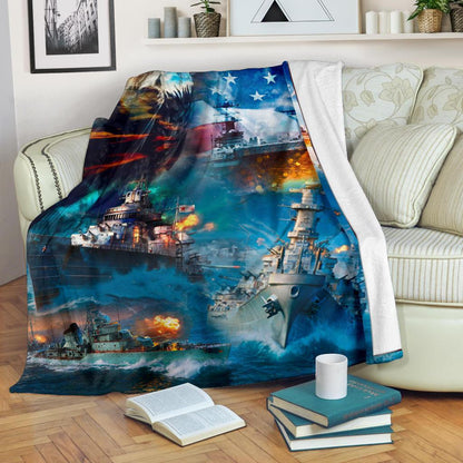 US Navy 3D All Over Printed Blanket
