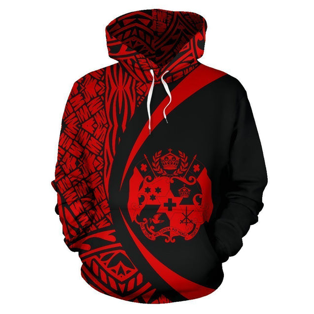 Tonga Polynesian Hoodie - Circle Style 05 J1-Apparel-Phaethon-Hoodie-S-Vibe Cosy™