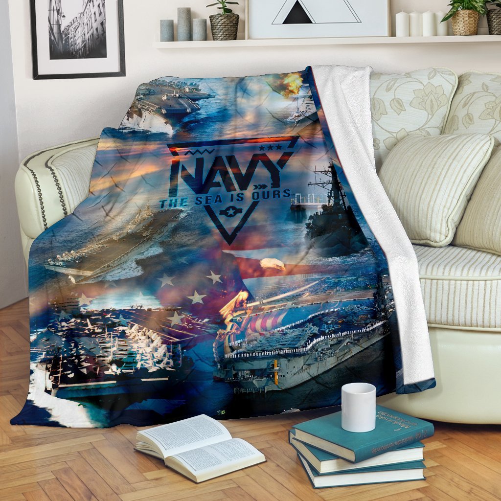 US Navy 3D All Over Printed Blanket