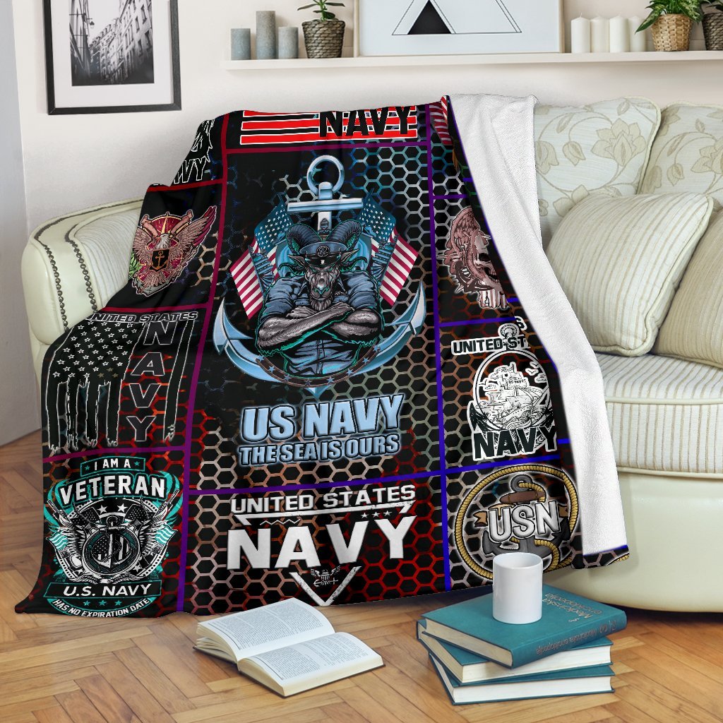 US Navy 3D All Over Printed Blanket
