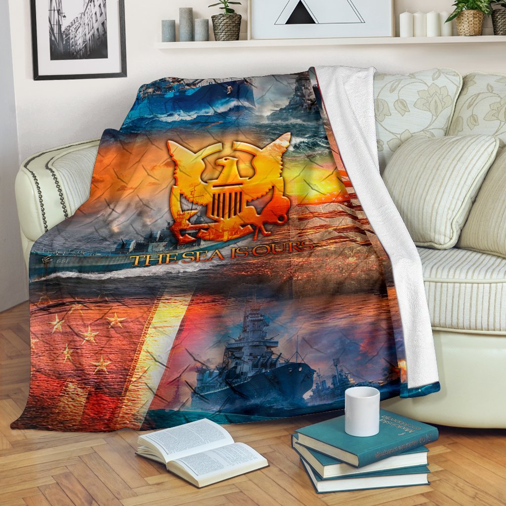US Navy 3D All Over Printed Blanket