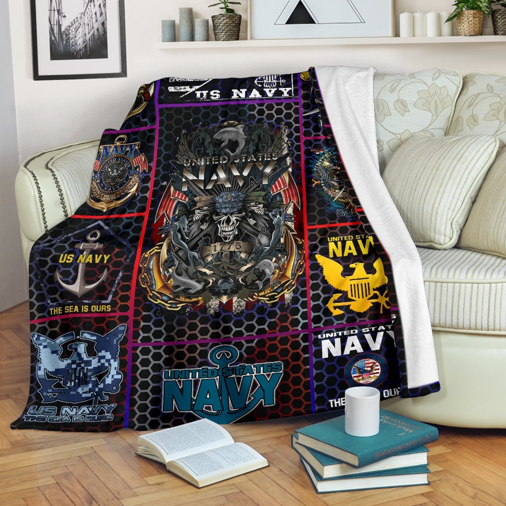 US Navy 3D All Over Printed Blanket