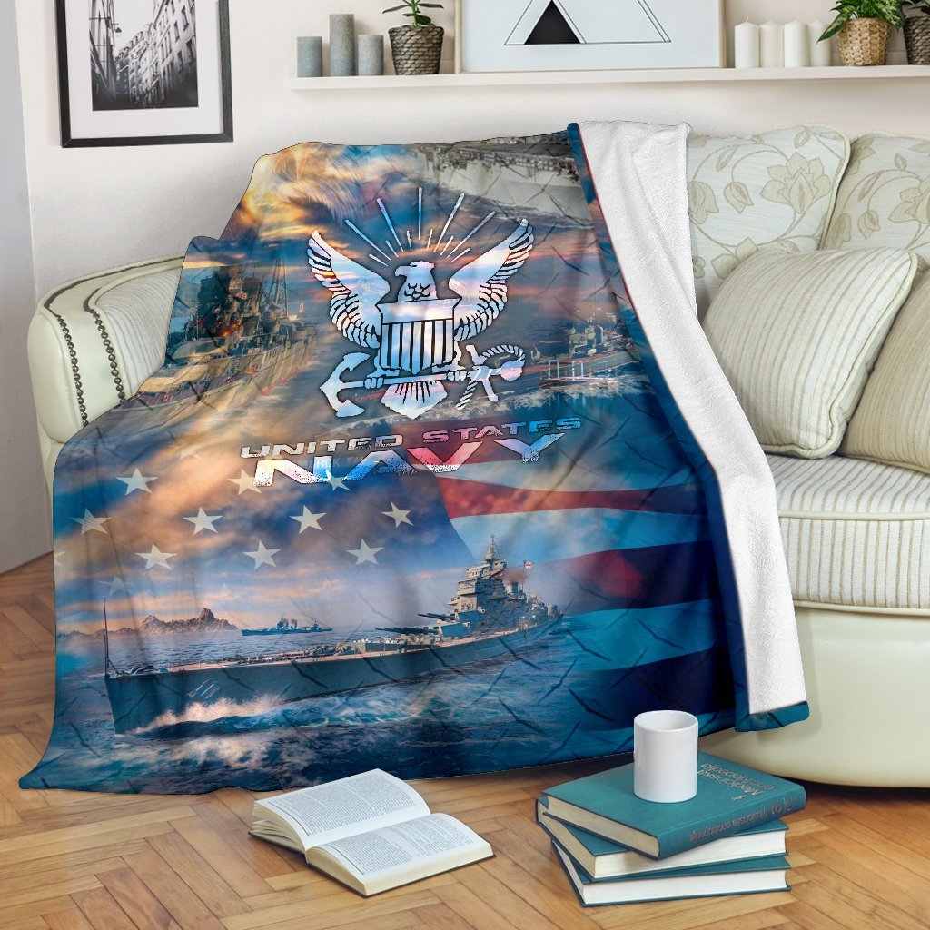 US Navy 3D All Over Printed Blanket