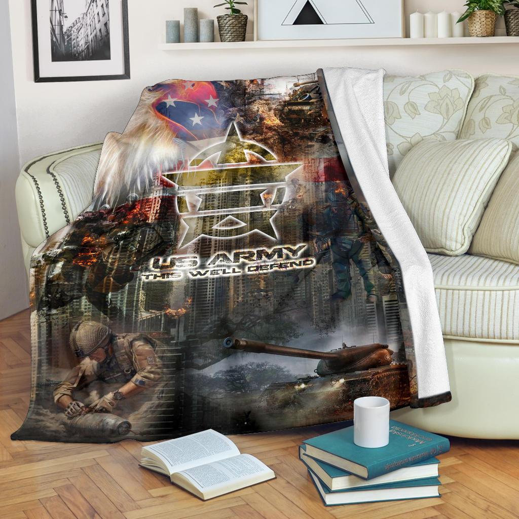 US Army 3D All Over Printed Blanket