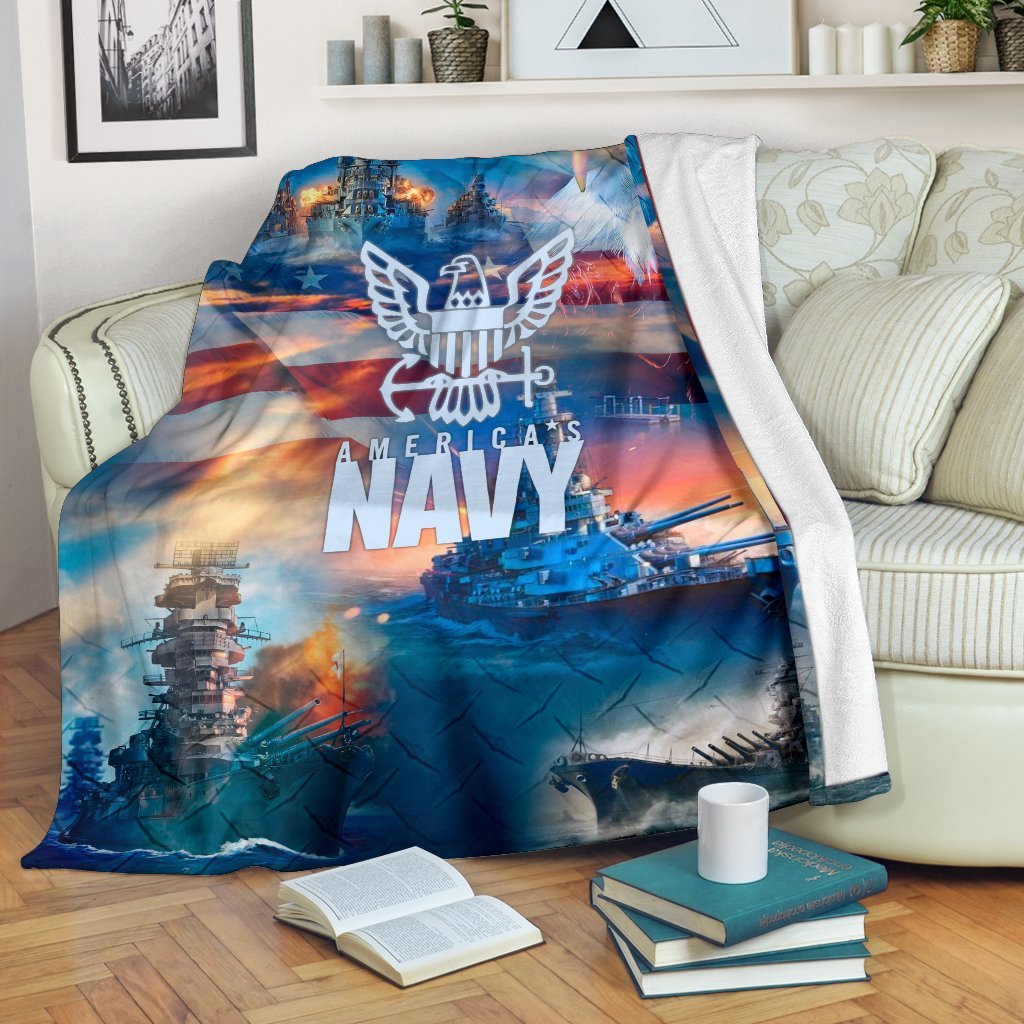 US Navy 3D All Over Printed Blanket