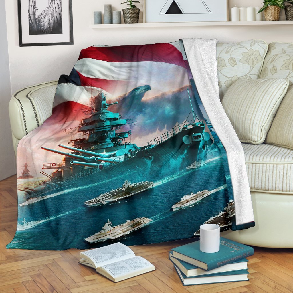 US Navy 3D All Over Printed Blanket